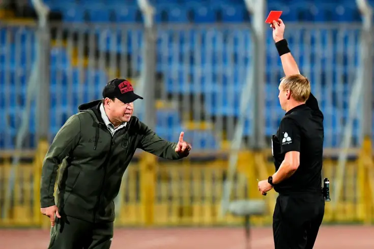 “The judge is unfit for the job.”  Slutsky retired in the match with Zenit, and then smashed the referee